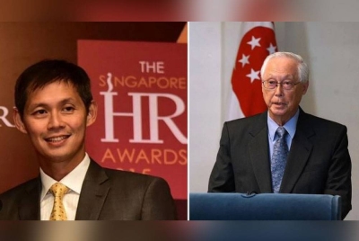 Jin Hian (kiri) berdepan siri pertuduhan yang sedikit sebanyak mencalarkan imej bapanya. - Foto Agensi