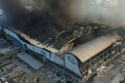 Dua lagi mayat ditemukan pada Ahad, lebih 24 jam selepas kebakaran kilang dan letupan di sebuah taman perindustrian di Kaunti Pingtung di selatan Taiwan. Foto AFP