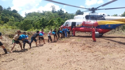 Misi kemanusiaan menghantar bekalan makanan kepada penduduk di perkampungan di Pensiangan diteruskan oleh pasukan 