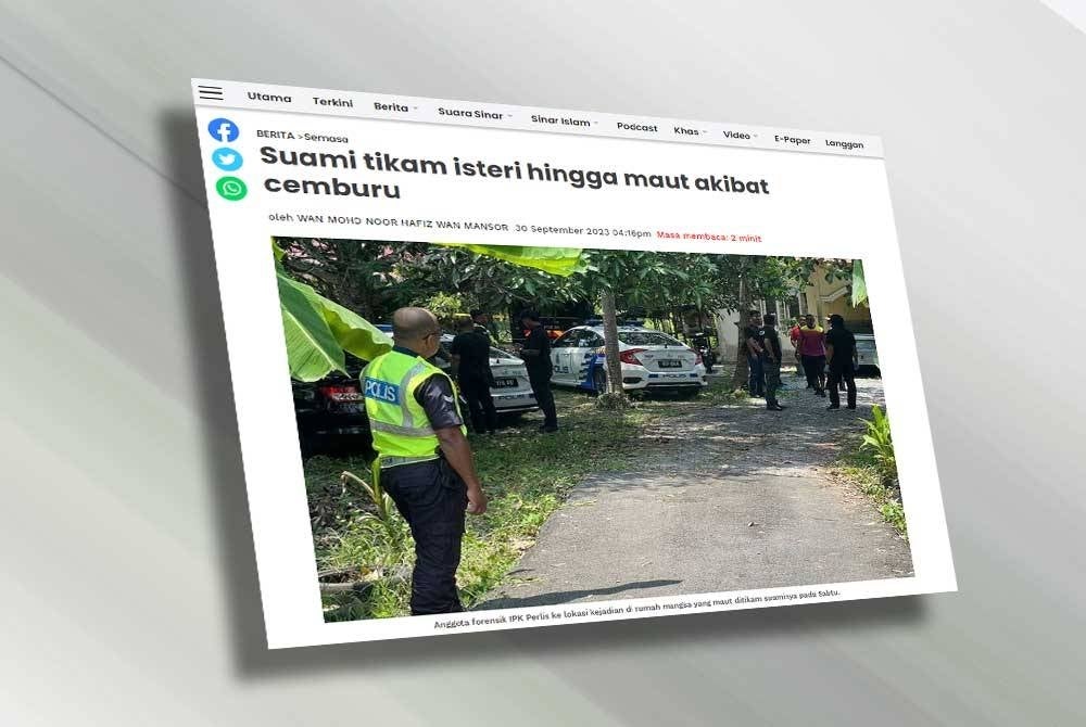 Laporan Sinar Harian pada Sabtu.