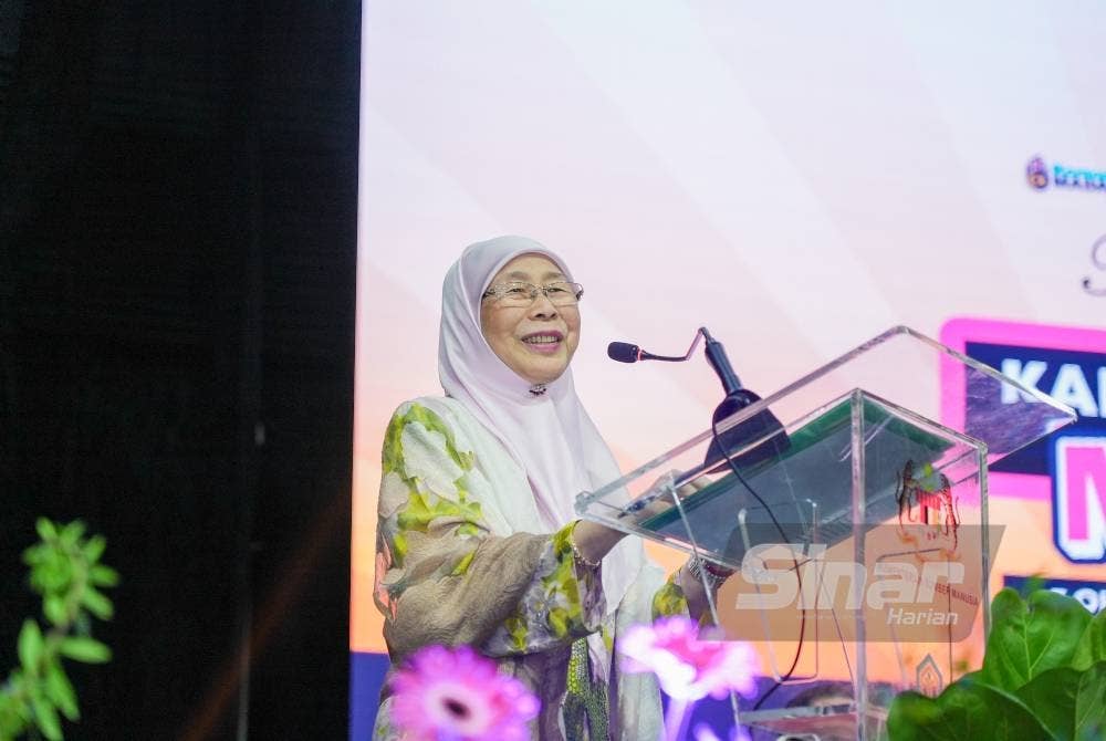 Wan Azizah sewaktu ucapan perasmian Karnival Aspirasi Madani.