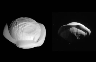 NASA menyiarkan gambar bulan Pan yang berbentuk seperti ravioli yang mengorbit planet Zuhal. - Agensi 