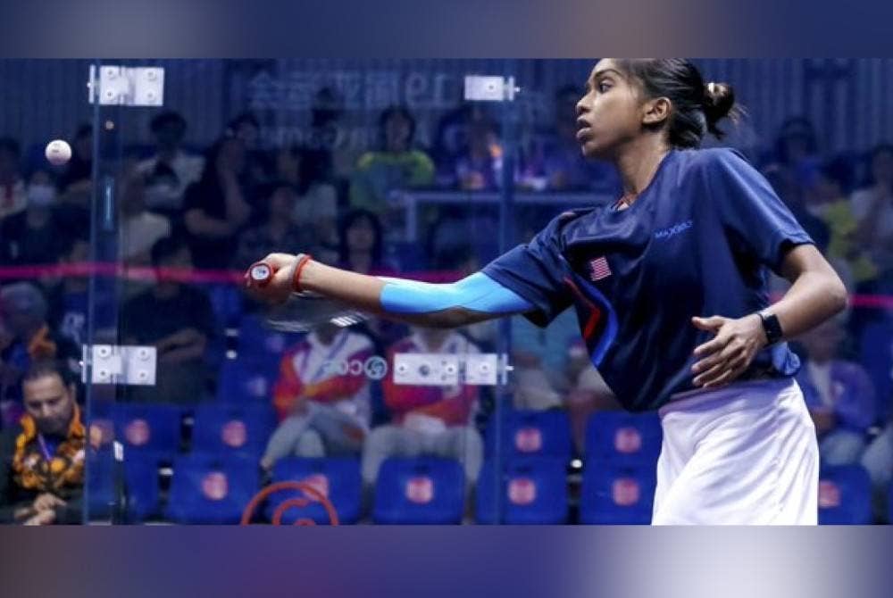 Sivasangari akan menentang pemain Hong Kong dalam aksi final Sukan Asia Hangzhou 2023 pada Khamis. - Foto Agensi.