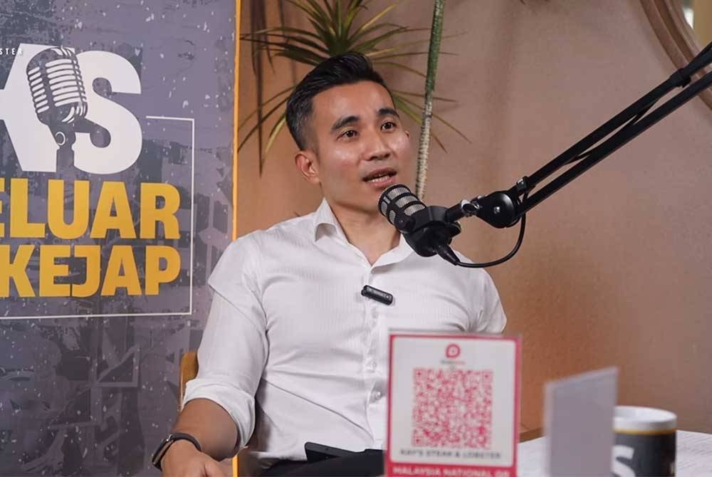 Shahril Sufian menerusi Program Podcast Keluar Sekejap yang dikendalikan bersama Bekas Ketua Pemuda UMNO, Khairy Jamaluddin Abu Bakar Bekas pada Rabu.