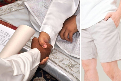 SELAMA ini, kita sering kali mendengar orang di sekeliling menyatakan, lelaki berseluar pendek lebih tiga kali tidak boleh menjadi wali nikah. -Gambar hiasan