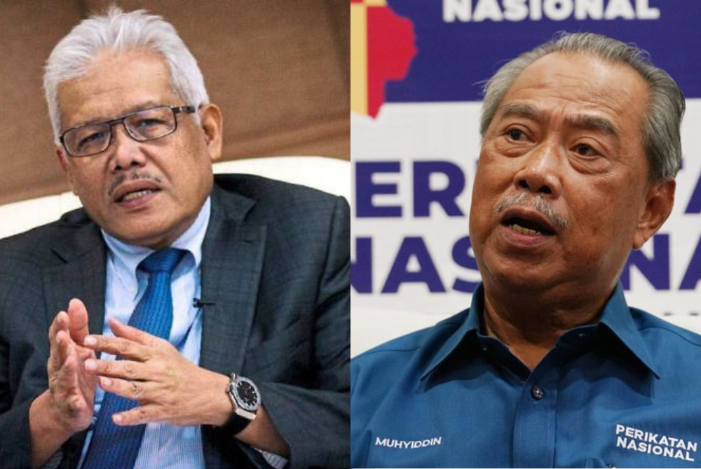 Gambar dari kiri: Hamzah dan Muhyiddin