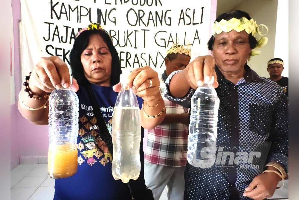 Perbezaan kualiti air mineral dengan air di rumah penduduk KOA Sungai Mahang.