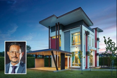 Sebuah rumah banglo The Breeze, Darulaman Lakehome di Bandar Darulaman, Jitra bernilai lebih RM1 juta menanti pemain yang berjaya membuat pukulan 'hole in one' pada hari ketiga BDB Masters 2023. (Gambar kecil: Raja Shahreen)