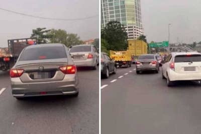 Tular rakaman video menerusi media sosial memaparkan sebuah kereta dipandu secara melulu sambil membunyikan siren pada Isnin