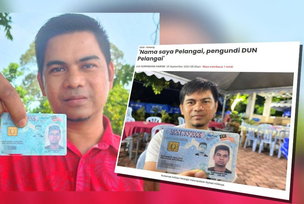 Pelangai atau penuhnya, Muhamad Anilzan Pelangai Ramli ketika ditemui selepas selesai mengundi di SK Pelangai,Bentong pada Sabtu.