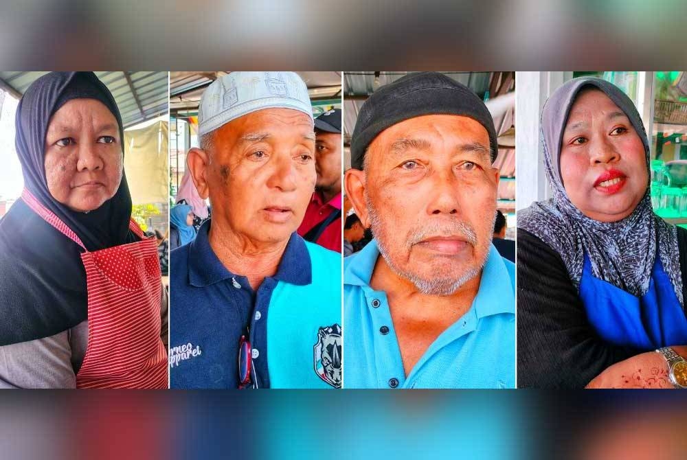 Dari kiri: Siti Hawa, Abdul Aziz, Misman, dan Masitah