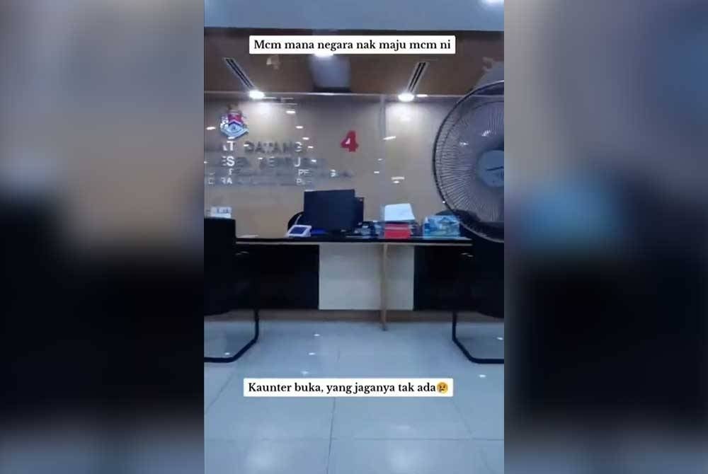 Video tular memaparkan kaunter DBKL tidak beroperasi.