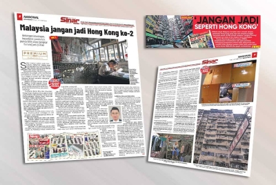 Pendedahan Sinar Premium berkaitan bilik sewa 'sangkar burung' yang disiarkan pada Rabu.