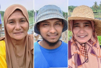 Dari kiri: Siti Aishah, Mohd Shahril dan Norshakirin.