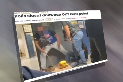 Laporan Sinar Harian pada Rabu.