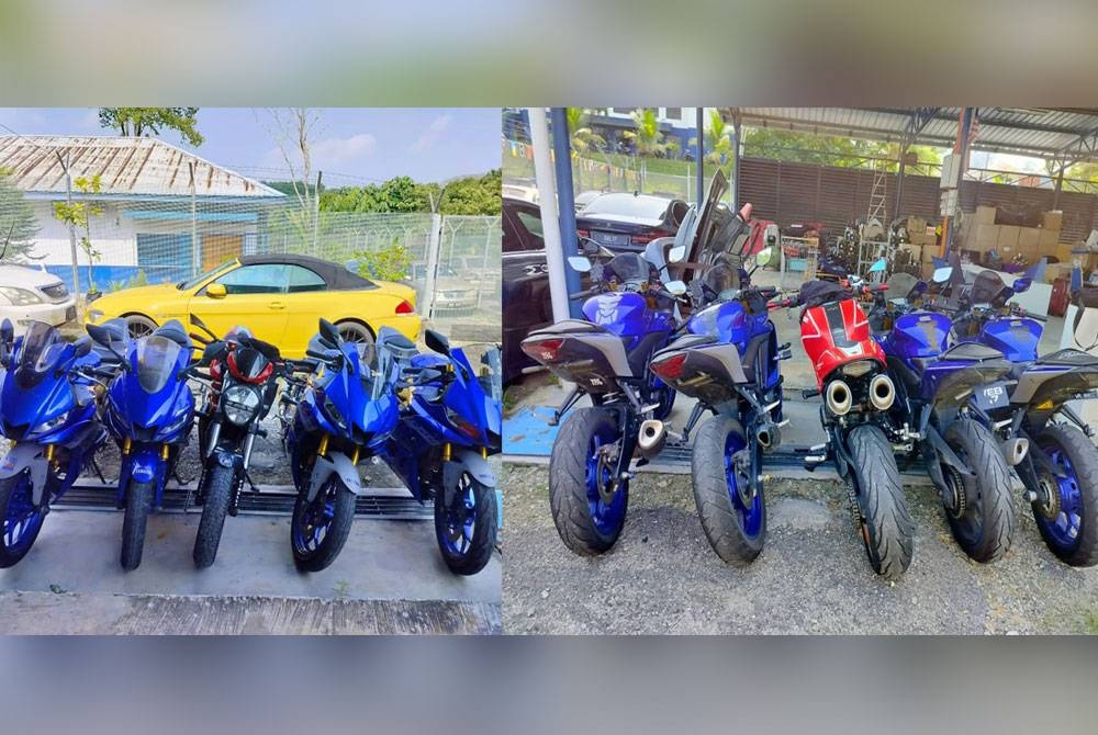 Beberapa buah motosikal berkuasa tinggi dirampas susulan tertangkapnya empat individu termasuk wanita menerusi dua siri tangkapan di sekitar daerah ini pada Khamis.