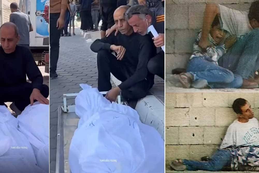 Dua saudara kandung Jamal maut dalam serangan udara Israel di Gaza pada Ahad. Gambar paling kanan memaparkan Muhammad, mati di pangkuan Jamal semasa ditembak tentera Israel 23 tahun lalu. - Agensi