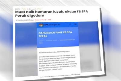 Laporan Sinar Harian pada Selasa.