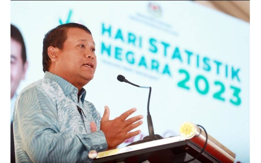 Nor Azmie semasa berucap pada Majlis Perasmian Sambutan HSN 2023 yang bertujuan meningkatkan kefahaman masyarakat terhadap kepentingan statistik kepada negara.