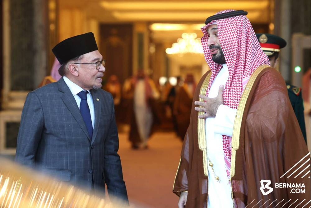 Putera Mahkota, Mohammed berkenan mengadakan lawatan rasmi ke Malaysia pada tahun depan. - Foto Bernama