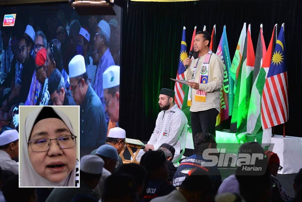 Program #QuranHour For Gaza tetap berlangsung dengan jayanya walaupun berdepan dengan cabaran apabila akses ‘live’ disekat Facebook sebaik sahaja program itu berlangsung selama 10 minit. - Foto Sinar Harian/Asril Aswandi Shukor (Gambar kecil: Marhaini)