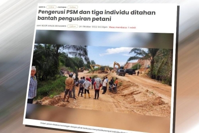 Laporan Sinar Harian pada Selasa.