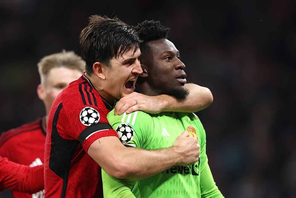 Maguire, Onana hero United di Old Trafford. FOTO: AGENSI