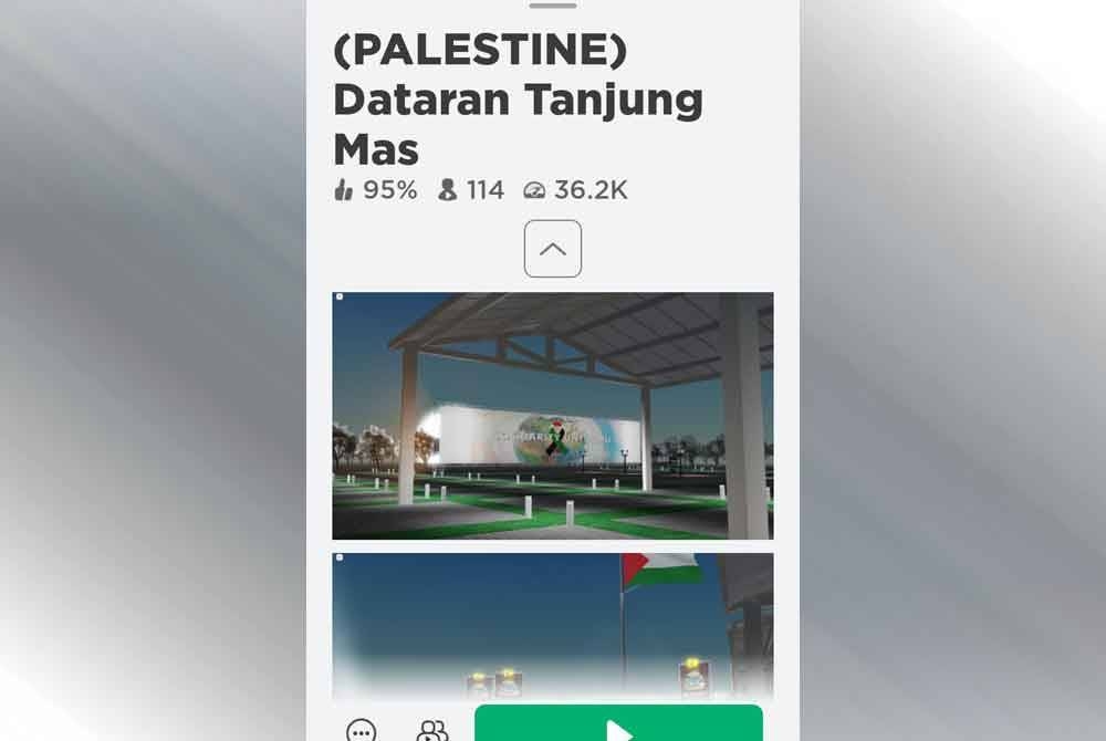 Tangkap layar permainan video Roblox.
