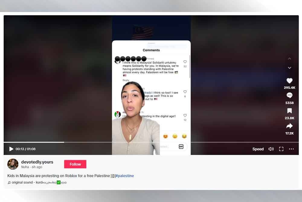 Tangkap layar video TikTok Nuha (Devotedly.yours).