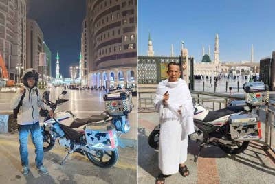 Impian Zulkepli untuk menjejakkan kaki dan menunaikan umrah di Makkah akhirnya tercapai. - Foto FB Gombak Ke Mekah 2023