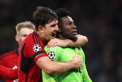 Maguire, Onana hero United di Old Trafford. FOTO: AGENSI