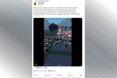 Tangkap layar hantaran di aplikasi X, milik Jalal Misai (jllmisai).