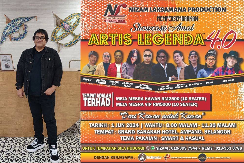 Nizam Laksamana meneruskan Showcase Amal Artis Legenda 4.0 meskipun pernah berhasrat untuk menjadikan showcase sebelum ini sebagai program terakhir di bawah syarikat produksi miliknya.