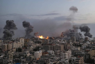 Kawasan penempatan orang awam di Gaza musnah diserang Israel.