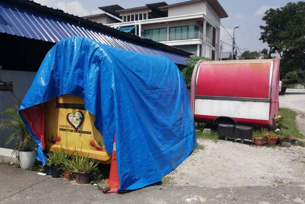 Kios yang digunakan untuk operasi kafe di pekarangan RTK sejak Mei lalu.