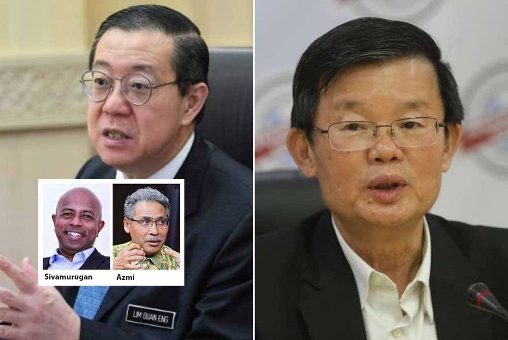 Dari kiri: Guan Eng, Kon Yeow