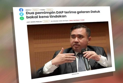 Laporan Sinar Harian.