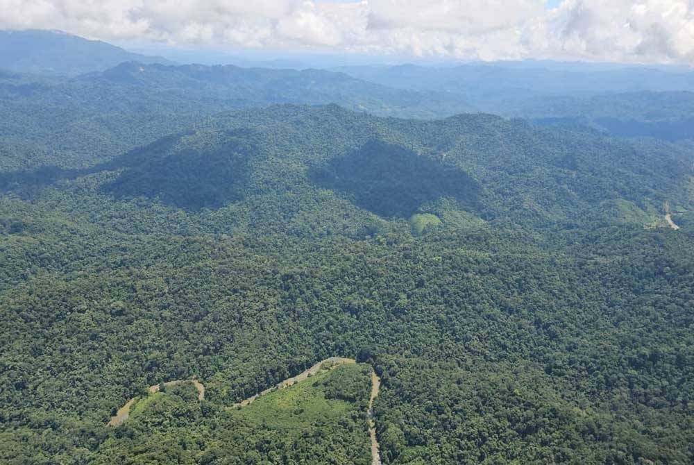 Kedudukan Kampung Saliliran yang berada berhampiran sempadan Kalimantan, Indonesia