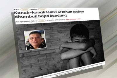 Laporan Sinar Harian pada Isnin.