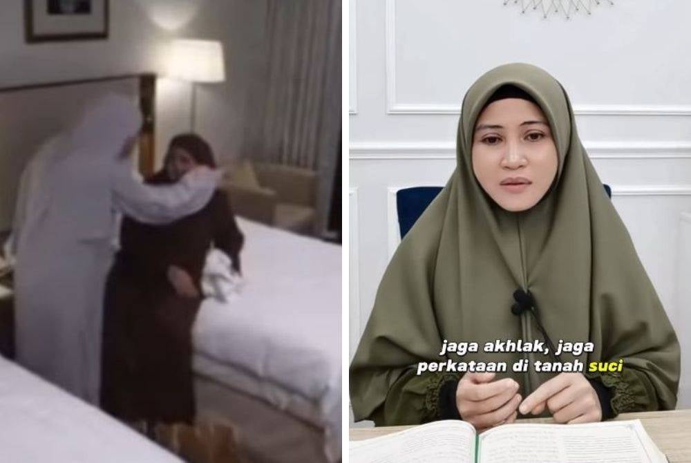 USTAZAH ASMA' (gambar kanan) menegur dialog dituturkan dalam satu babak drama yang ditayangkan di sebuah saluran televisyen.