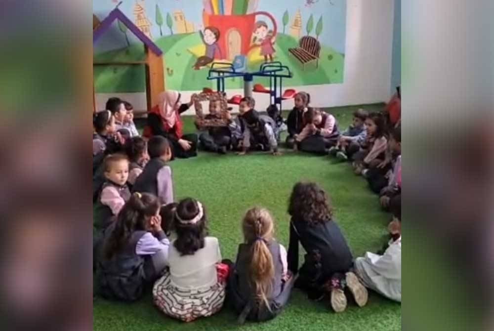 Sekolah yang dibina menerusi Yayasan Nurjiwa di Gaza.