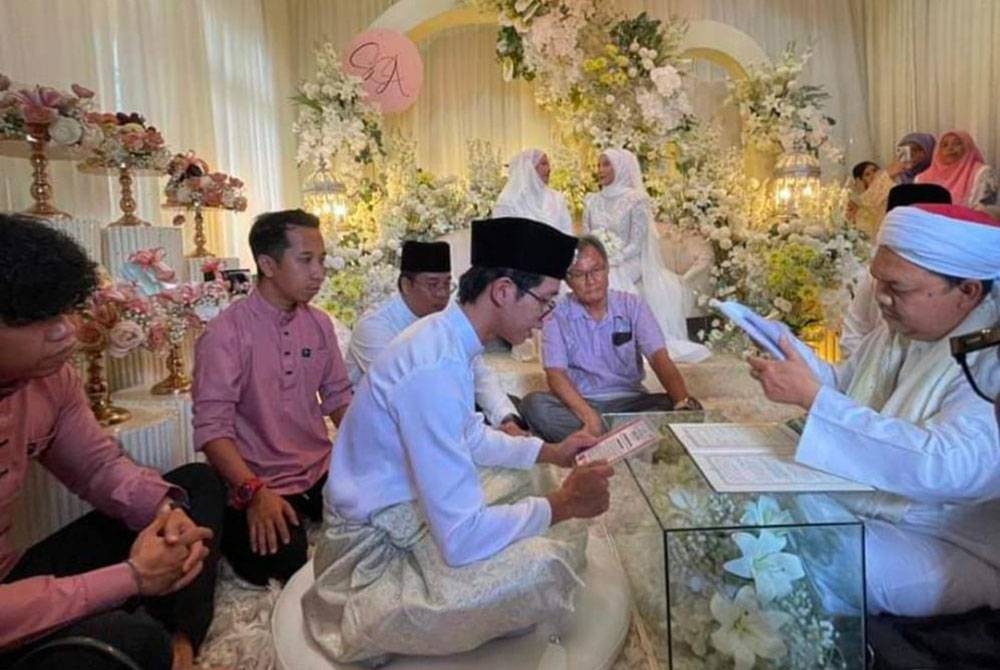 Adi Putra dan pasangan mengadakan majlis pernikahan di Kota Bharu, Kelantan. - Foto Facebook Abdul Ghani