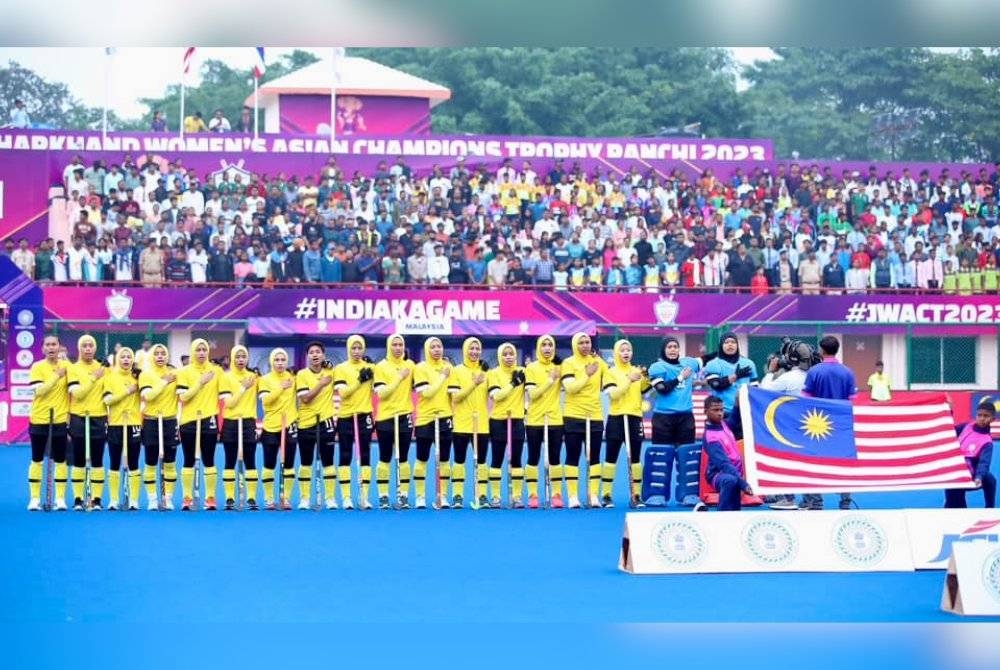 Malaysian Tigress mengakhiri kempen Trofi Juara-Juara Asia 2023 di kedudukan kelima. - Foto Malaysian Hockey Confederation