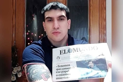 Diaz Flores pernah bertempur dengan pasukan neo-Nazi di Ukraine. - Foto: Agensi