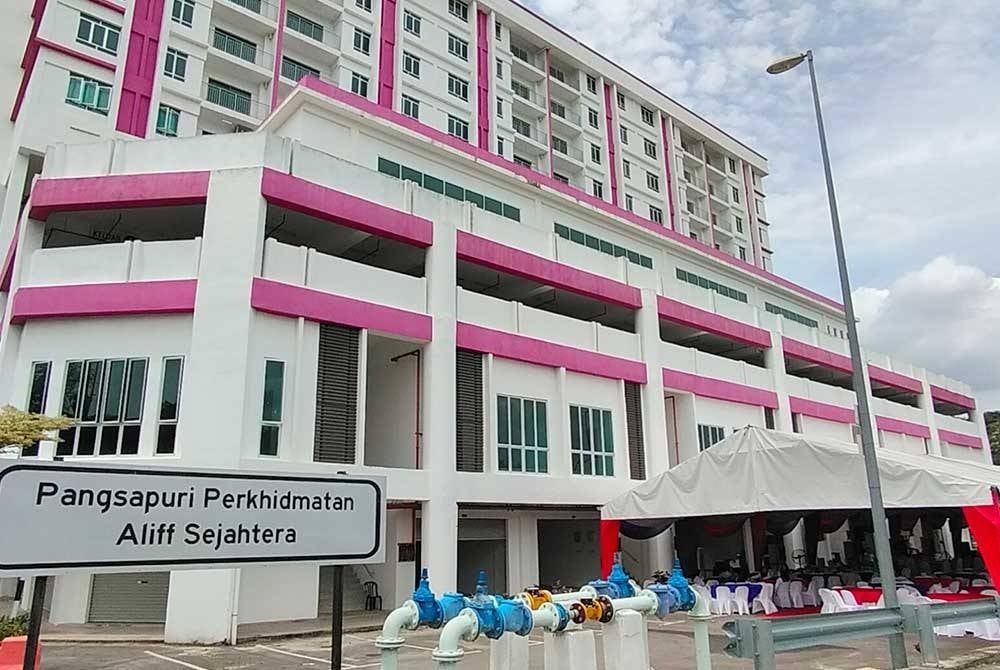 Pangsapuri Aliff Sejahtera di Tampoi bagi kediaman kakitangan Jabatan Imigresen Johor.