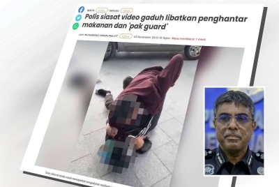 Laporan Sinar Harian pada Jumaat. (Gambar kecil: Allaudeen)