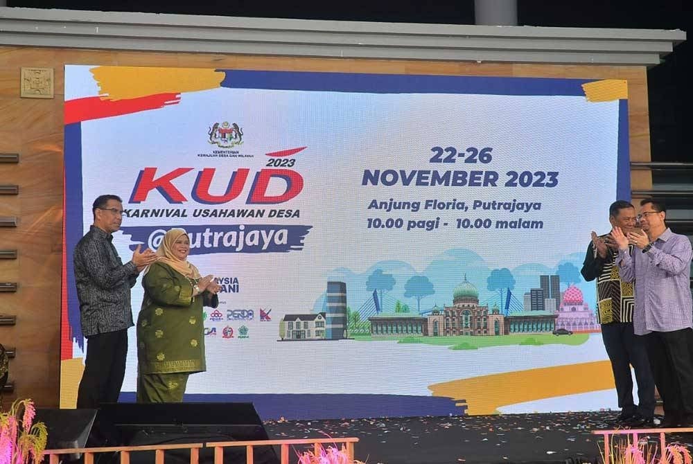 Rubiah merasmikan Majlis Prapelancaran KUD2023@Putrajaya di Sri Pentas Bandar Utama, Petaling Jaya pada Khamis. Foto Sinar Harian/Asril Aswandi Shukor.