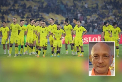 Pemain Harimau Malaya perlawanan akhir Pestabola Merdeka 2023, Malaysia menentang Tajikistan di Stadium Nasional Bukit Jalil pada Oktober lalu. - Foto: Bernama, gambar kecil: Pekan