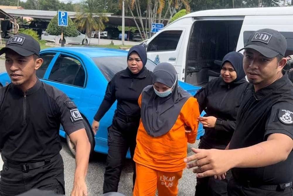 Tertuduh dibawa ke Mahkamah Majistret Marang pada Rabu.