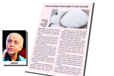 Laporan Sinar Harian pada Rabu. Gambar kecil: Ameer